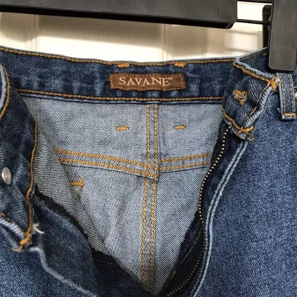 Savane Mens Blue Jeans 40X30 Casual Pants Heavyweight Farm Ranch Cowboy Wear GUC - Picture 4 of 10